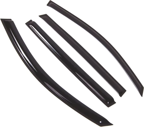 Visor de ventana compatible con Volkswagen Tiguan 2009-2016, DGWV2-747, deflector de montaje exterior, protector de lluvia, humo oscuro, juego de 4