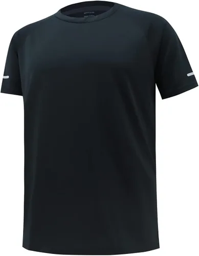Miniatura 8 de Camisas de entrenamiento para hombre Camisas de ajuste seco para hombre que absorben la humedad Camisas de gimnasio para hombre de manga corta