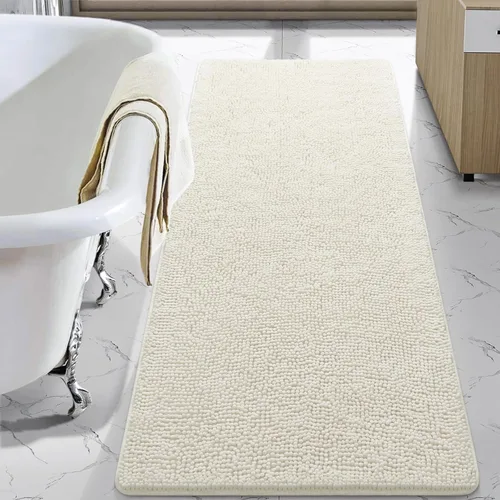 Miniatura 74 de LOCHAS Alfombra de Baño de Lujo Lanuda Tapete de Baño 24 x 17 Pulgadas, Alfombras de Baño Lavables Antideslizantes para Baño y Ducha, Alfombras