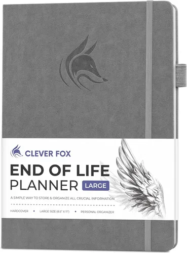 Miniatura 13 de Clever Fox Planificador de fin de vida - Organizador de arreglos finales para beneficiarios, preparación de testamentos, últimos deseos y Negro