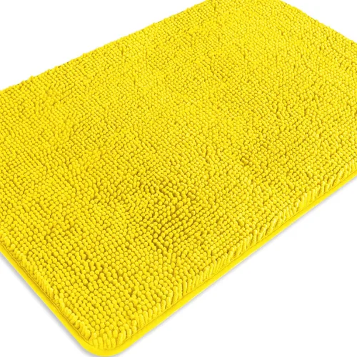 Miniatura 433 de Alfombra de baño pequeña de 12 x 18 pulgadas, lavable y absorbente, antideslizante, alfombra de baño de felpilla gruesa y suave para baño, ducha