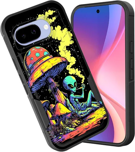 Miniatura 109 de Funda para Pixel 6A, funda híbrida de doble capa resistente a prueba de golpes de policarbonato duro de silicona suave TPU para Google Pixel 6A