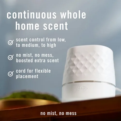 Miniatura 2 de Febreze Plug Scent Booster Dispositivo de Fragancia Continua Difusor de Aceite + Ambientador Enchufable Compatible, Repuestos de Aceite Perfumado