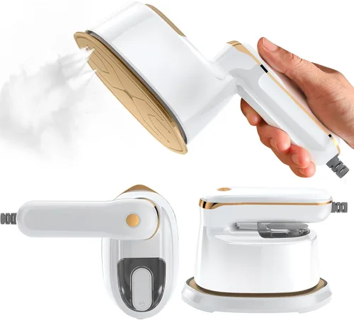 Mini plancha de vapor, vaporizador de mano 2 en 1, calentamiento rápido de 1100 W y 15 segundos, plancha de vapor portátil para el hogar y regalo,