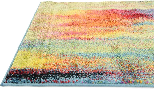 Miniatura 10 de Unique Loom colección Lyon - Alfombra abstracta y moderna, Polipropileno, Azul (multi/blue)