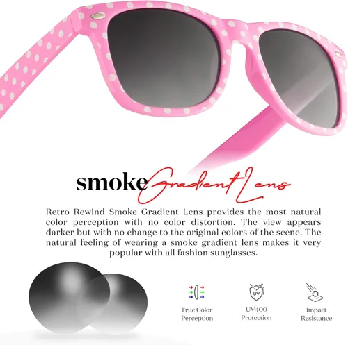 Miniatura 4 de Retro Rewind Gafas de sol vintage a la moda de lunares para mujer UV400