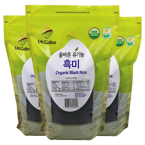 Miniatura 8 de McCabe Arroz dulce orgánico – Arroz pegajoso glutinoso Arroz orgánico sin gluten y sin OGM rico en fibras y minerales Certificado orgánico USDA