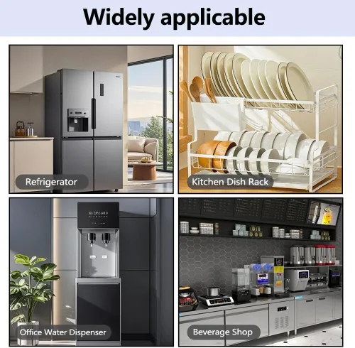 Miniatura 8 de Bandeja de goteo para refrigerador, dispensador de agua para nevera cortable para bandeja de agua, dispensador de silicona de grado alimenticio