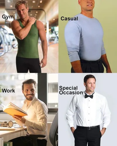 Miniatura 5 de Insta Slim musculosa de compresión muscular (Int) para hombre