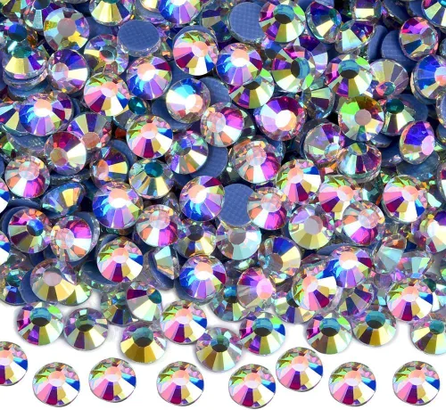 Miniatura 29 de Diamantes de imitación Hotfix, 1440 diamantes de imitación de fijación en caliente para manualidades, ropa, decoración, neón azul, SS10 Azul neón