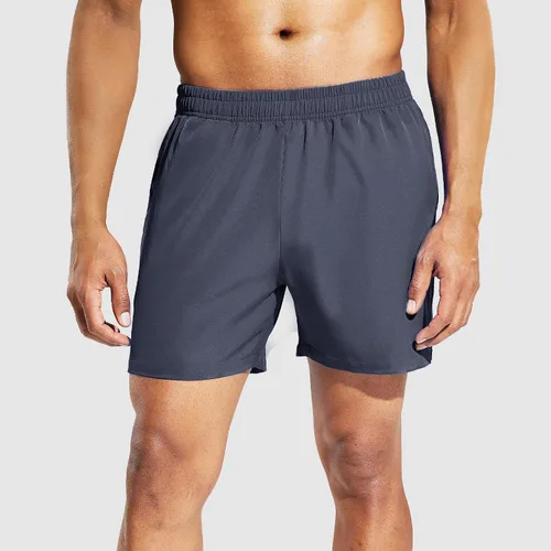 Miniatura 2 de Haimont Pantalones cortos deportivos para hombre de 5 pulgadas para gimnasio, deportes, entrenamiento activo con bolsillos, secado rápido