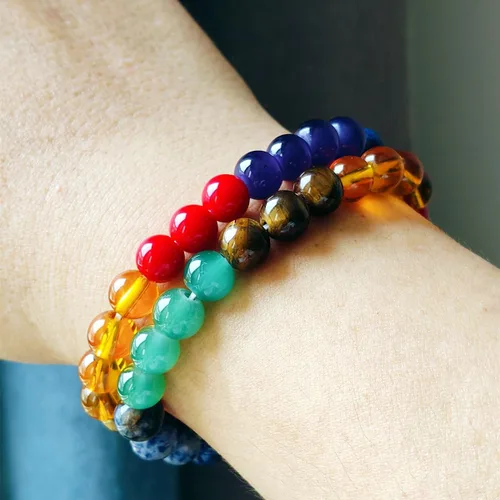 Miniatura 11 de Pulseras de triple protección con piedra de ojo de tigre de obsidiana negra con hematita para hombres y mujeres, pulsera de piedra curativa