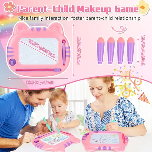 Miniatura 6 de Juguetes para niños pequeños, juguetes para niñas de 3 a 4 años, pizarra de dibujo magnética para niños pequeños de 3 años, juguetes educativos