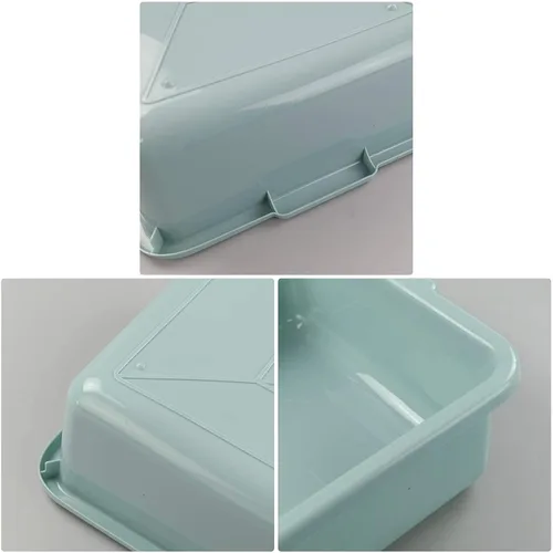 Miniatura 3 de Xyskin Tinas de autobús comerciales de plástico de 13 L, caja de autobús grande para uso general, verde, paquete de 4 Verde menta