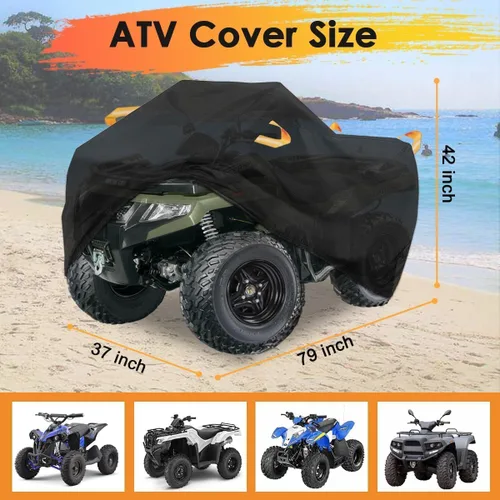 Miniatura 4 de Cubierta para ATV impermeable resistente 300D, cubierta para 4 ruedas, cubiertas de protección al aire libre para todo tipo de clima, adecuadas