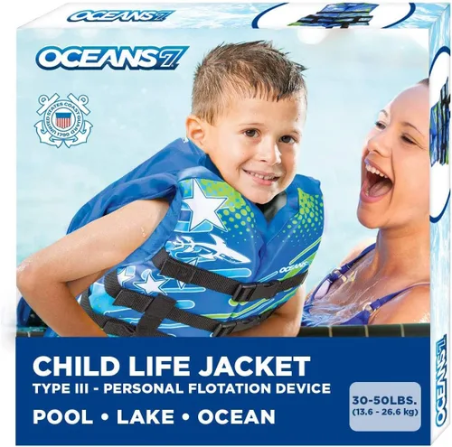 Miniatura 7 de Airhead Treasure - Chaleco salvavidas aprobado por USCG y Oceans 7 USCG aprobado por USCG Azul