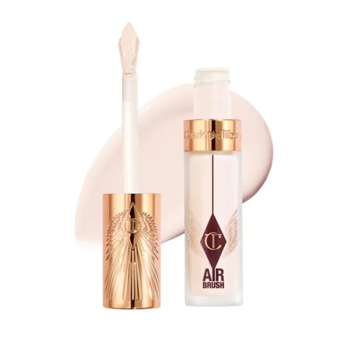 Charlotte Tilbury AIRbrush Corrector de desenfoque impecable – Corrector para ojeras, manchas y más – Hidratante, cobertura completa con un acabado