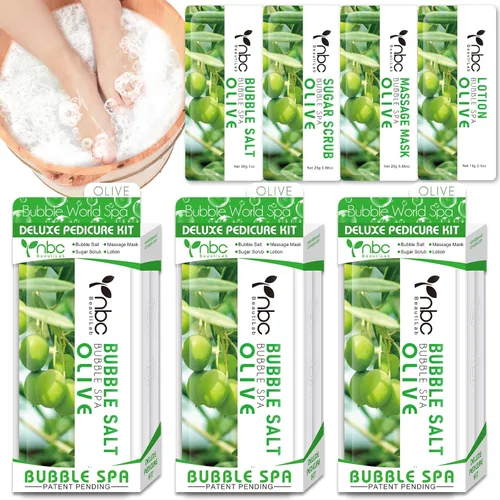 Miniatura 12 de Juego de spa de pedicura para pies, kit de pedicura para el hogar con sal de baño, loción hidratante de crema exfoliante para pies, cuidado de pies