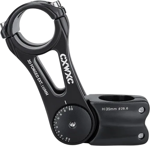 Miniatura 7 de Vástagos de MTB ajustables 31.8mm 70 Grados - 90/110/130/145mm Vástago elevador para manillar - Extensión de vástago de manillar de aleación