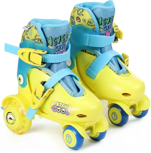 Miniatura 7 de Voyager Kids Trainer Skates - Light Up Wheels, ABEC 5 Bearings, Durable PVC Material, Foam Shoe Lining, Perfect for Active Fun and Adventures, US