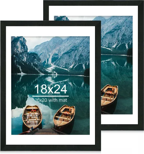 Miniatura 70 de Hongkee - Juego de 2 marcos de fotos, HK042515-MD5.5X8.5-BK(2PK)