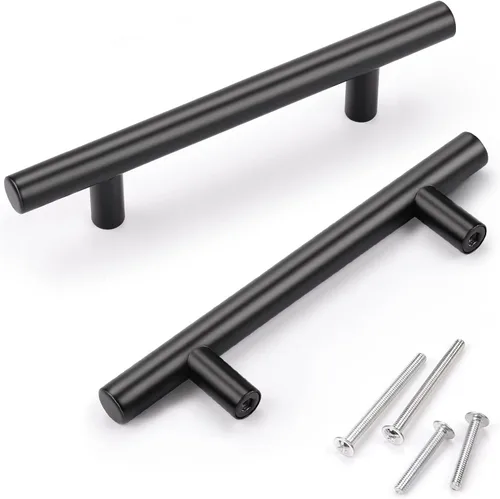 Miniatura 18 de Asas para gabinete de cocina, de acero inoxidable, color negro