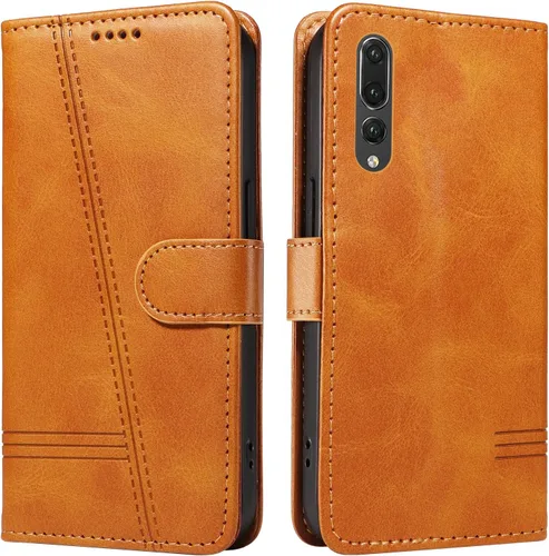 Miniatura 73 de Funda con tapa para Huawei Nova Lite 3, protección de 360 grados, a prueba de golpes, de piel sintética, con función atril y 3 ranuras