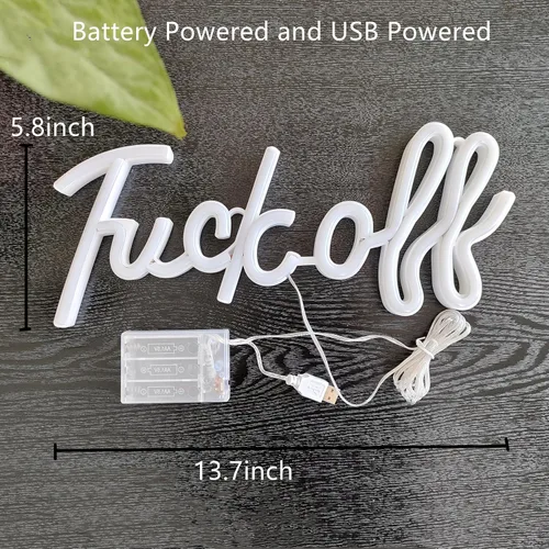 Miniatura 3 de Letrero de neón que funciona con pilas, luces de noche de neón colgantes para adolescentes, dormitorio, sala de juegos, decoración de pared
