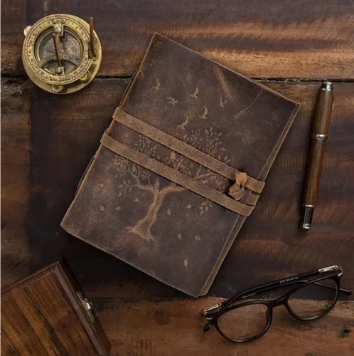 Miniatura 2 de Diario de árbol de la vida, diario de cuero, cuaderno de cuero, diario vintage, diario de 200 páginas, diario de árbol de la vida para mujeres