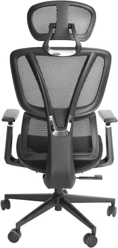 Miniatura 4 de FOH Silla de oficina ergonómica de malla con malla transpirable, silla de escritorio para computadora, silla de trabajo ergonómica con respaldo