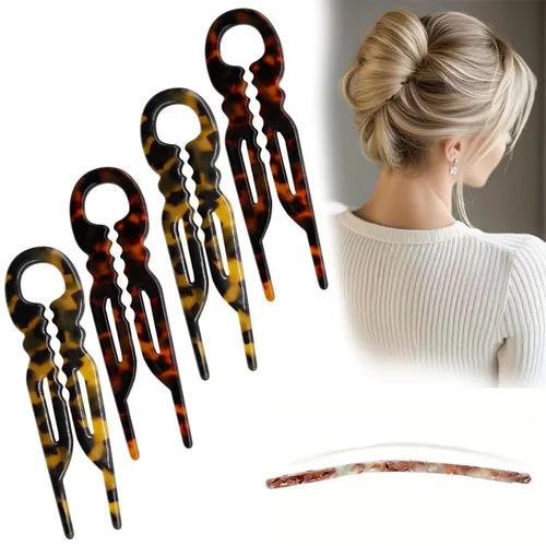 Miniatura 9 de Prestige French Hair Pins - Diseño Dentado Antideslizante, Ángulo Curvado para Mejor Ajuste a la Cabeza, Nuevos Accesorios Elegantes para el Cabello