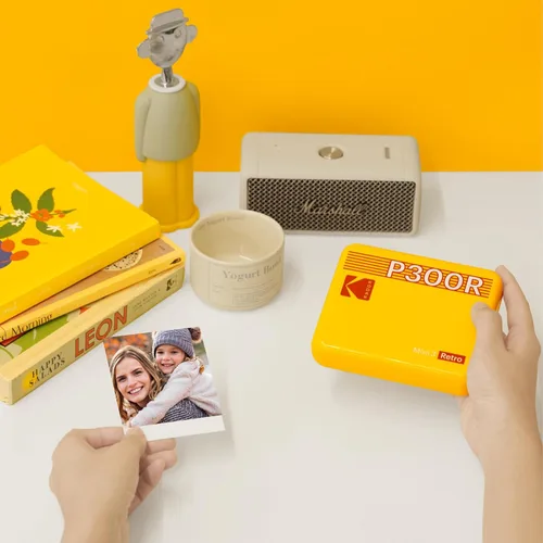 Miniatura 7 de KODAK Mini 3 Retro 4PASS - Impresora fotográfica portátil (3 x 3 pulgadas), inicial, 8 hojas + 30 hojas + paquete de regalo, color blanco