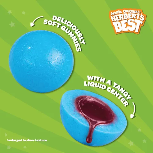 Miniatura 2 de Herbert's Best Planet Gummi, caramelo de gomita de centro líquido, bolsa de 2.6 onzas Golosinas envueltas individualmente