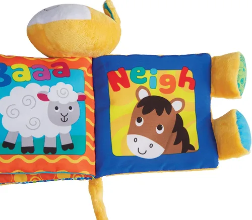 Miniatura 2 de Kidoozie Farm Friends Crinkle Book Toy – Un juguete divertido y educativo para tu pequeño de 3 a 18 meses – Lavable a máquina – Fomenta