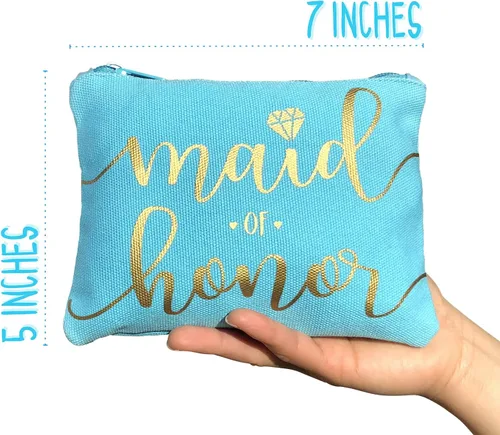 Miniatura 2 de Bride Tribe - Bolsas de maquillaje para despedida de soltera, despedida de soltera, boda, bolsa de artículos de tocador, kit de supervivencia