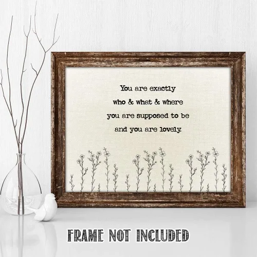 Miniatura 7 de TJ Originals - Arte de versículos bíblicos de Pedro 3:4 - Impresión artística de pared con texto en inglés "You Are Lovely You Are Special