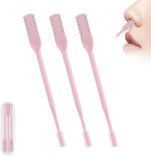 Miniatura 12 de Cortador de vello nasal 2 en 1, herramienta de eliminación de vello nasal mejorada con rotación de 360°, cuchilla de vello de nariz de doble cara
