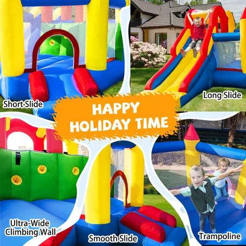 Miniatura 4 de Umbalir Casa de Rebote Inflable para Niños de 3-8 años, Casa de Rebote Acomoda 4-6 Niños, Diversión Segura para Jugar en Interiores/Exteriores