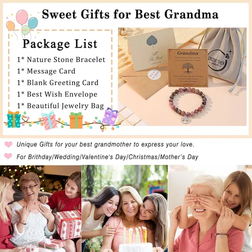Miniatura 6 de UNGENT THEM Pulsera de árbol de la vida, regalos para abuela, nana, suegra, mamá extra, mejor mamá, Gigi, Mimi, madre del novio, tía, cuñada