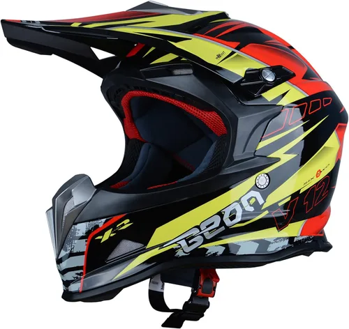 Miniatura 11 de BEON Adult Dirt Bike Helmets Motocross ATV Dirtbike BMX MX Offroad Full Face Motorcycle Helmet, DOT Certified Model B602