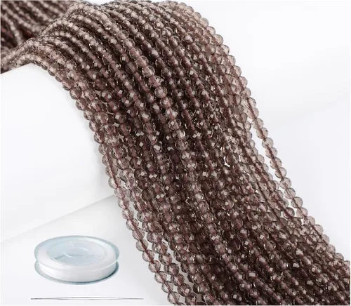 Miniatura 21 de AD Beads Cuentas naturales de piedras preciosas con corte de diamante micro facetado de 4 mm pequeñas y redondas para hacer collares y pulseras DIY