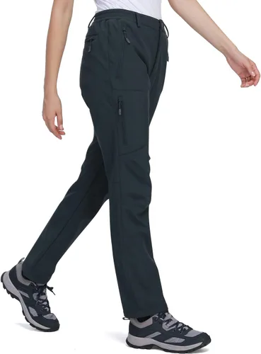 Miniatura 2 de GOLDEN CAMEL Womens Softshell Hiking Pants Waterproof Windproof Outdoor Winter Ski Pants Fleece Lined Insulating pants