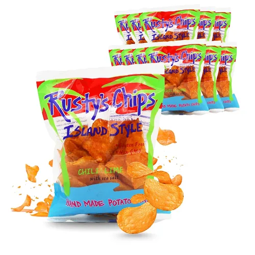 Miniatura 8 de Rusty's Chips - Chips crujientes y saludables para un bocado rápido - Chips sin gluten, sin conservantes, sin OMG, paquete de aperitivos veganos