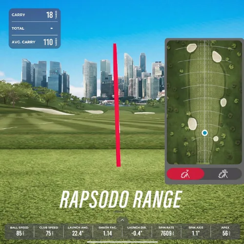 Miniatura 5 de Rapsodo MLM2PRO Monitor de lanzamiento móvil + Simulador de golf, gris