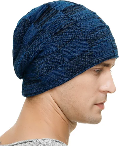 Miniatura 23 de Vgogfly Slouchy Beanie for Men Winter Hats for Guys Cool Beanies Mens Lined Knit Warm Thick Skully Stocking Binie Hat