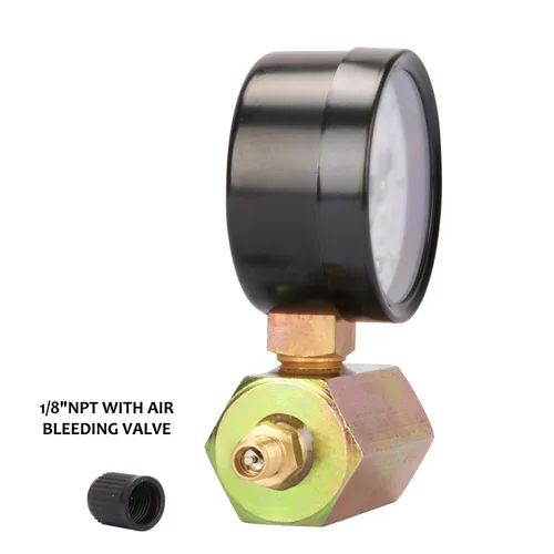 Miniatura 7 de Medidor de prueba de presión de gas MEASUREMAN de 2" en acero, conexión FNPT de 3/4", 0-15 psi, precisión de +/-3-2-3%