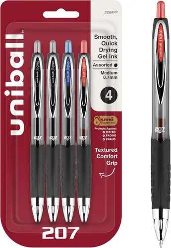 Miniatura 11 de uni-ball 207 - Bolígrafos de gel retráctiles Azul