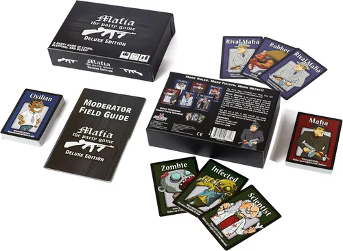 Miniatura 4 de Apostrophe Games Mafia El Juego de Fiesta Edición Deluxe – Un Juego de Mentiras, Engaños y Traición – Juego de Cartas, para Adultos y Adolescentes