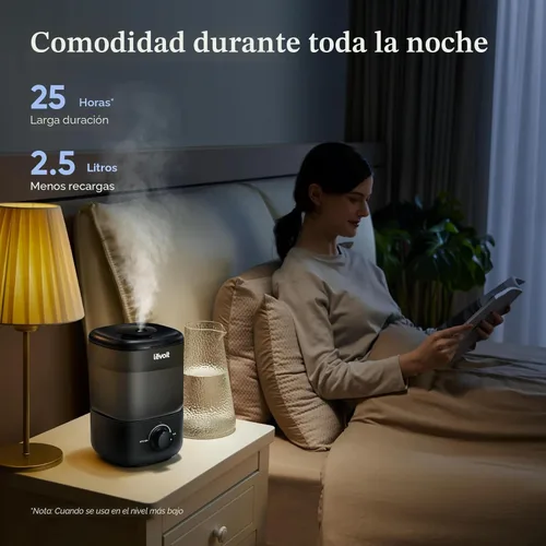 Miniatura 4 de LEVOIT Humidificador ultrasónico de niebla fría con llenado superior Classic 160, súper fácil de llenar y limpiar, funcionamiento silencioso