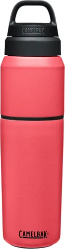 Miniatura 11 de CamelBak MultiBev - Botella de agua con aislamiento de acero inoxidable y taza de viaje Rosa Terracota/Rosa Camelia